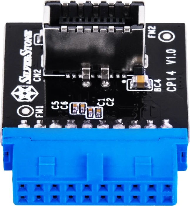 SilverStone USB 3.0 19-Pin auf USB 3.1 20-Pin Key-A Pfostenstecker intern