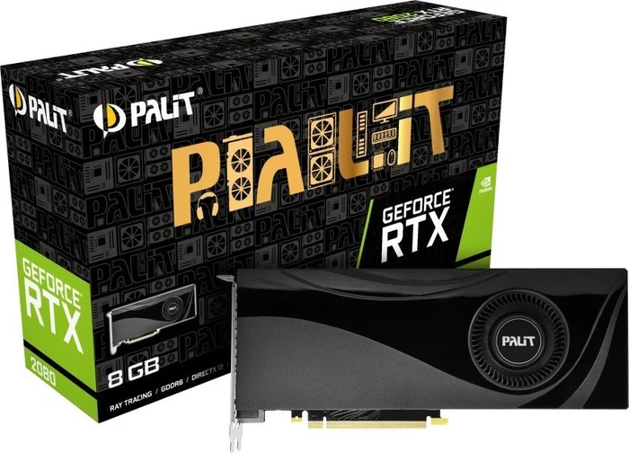 Palit GeForce RTX 2080, 8GB GDDR6, HDMI, USB-C, 3x DP