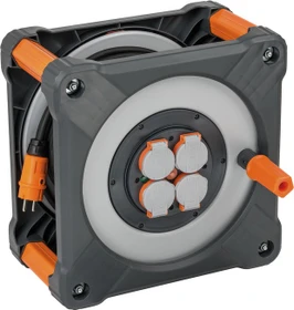 Brennenstuhl professionalLINE Kabeltrommel KA 3200, Schuko auf 4x Schuko, 33m, IP44, H07RN-F 3G2,5