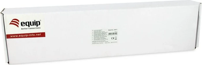 Equip Patchpanel Cat6, geschirmt, 19", 16-Port, 1HE, 19", 1HE, schwarz