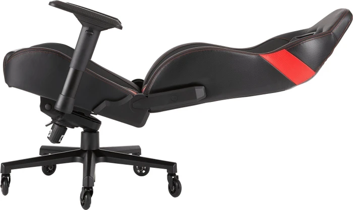 Corsair T2 Road Warrior Gamingstuhl, schwarz/rot