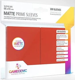 Gamegenic Matte Prime Sleeves rot, 100 Stück