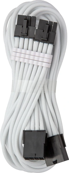CableMod Pro ModMesh 8+8-Pin PCIe Extension, 8+8-Pin PCIe Verlängerungskabel, weiß, 45cm