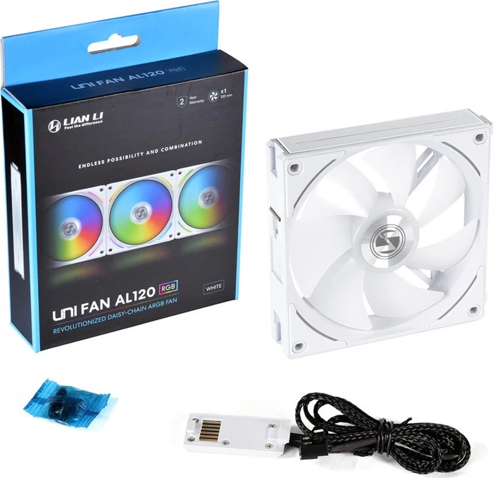 Lian Li Uni Fan AL120, weiß, 120mm