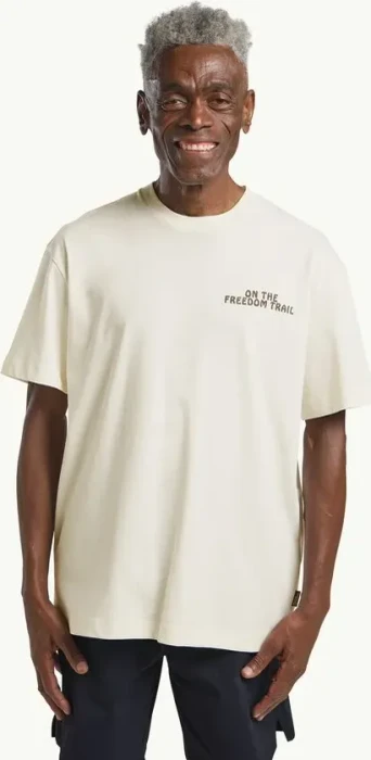 Jack Wolfskin Trailblazer T-Shirt kurzarm cotton white (Herren)
