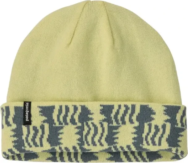 Patagonia PowSlayer Beanie sun quilt: blue sage