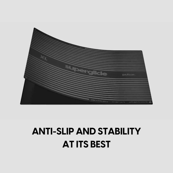Pulsar Gaming Gears Superglide Glass Mousepad V3 Type-S Size L, 420x330mm, schwarz