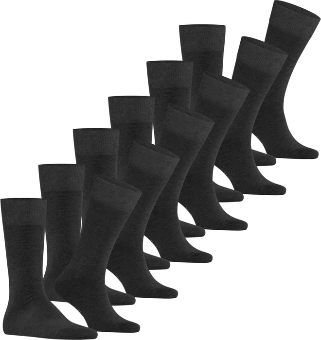 Falke Happy Socken anthra.mel, 6 Paare (Herren)