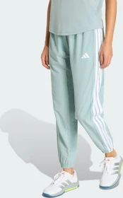 adidas Train Essentials 3-Streifen Woven Trainingshose lang wonder sage/white (Damen)