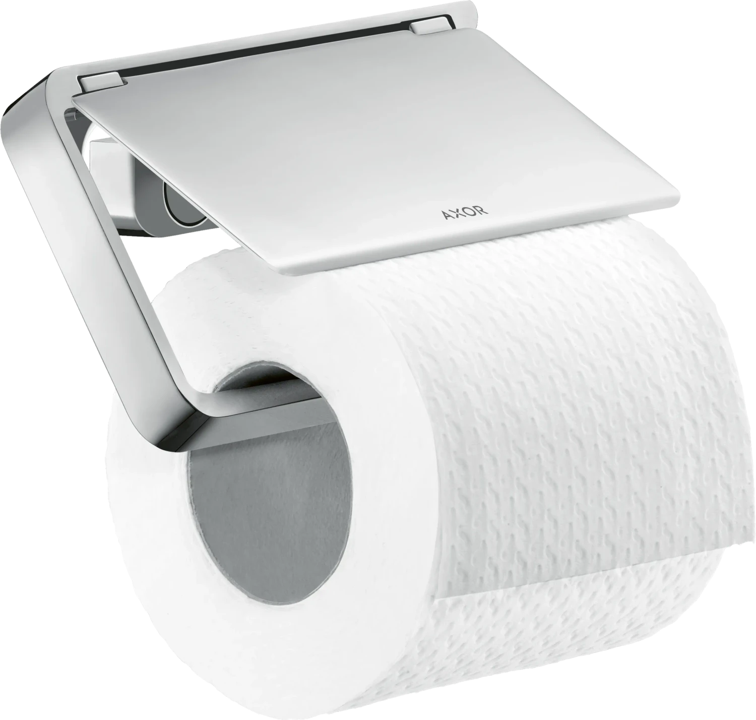 Hansgrohe AXOR Toilettenpapierhalter – Gebürstetes Nickel, Schlankes Design, Aus Messing, Für Modernes Bad