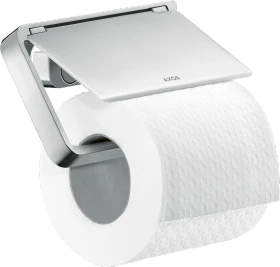 Hansgrohe AXOR Universal Softsquare Toilettenpapierhalter mit Deckel chrom