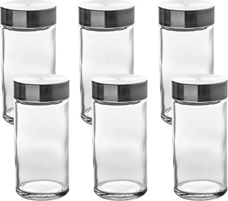 Secret de Gourmet 5 five simply smart Gewürzbehälter Aufbewahrungsbehälter, 6 Stück