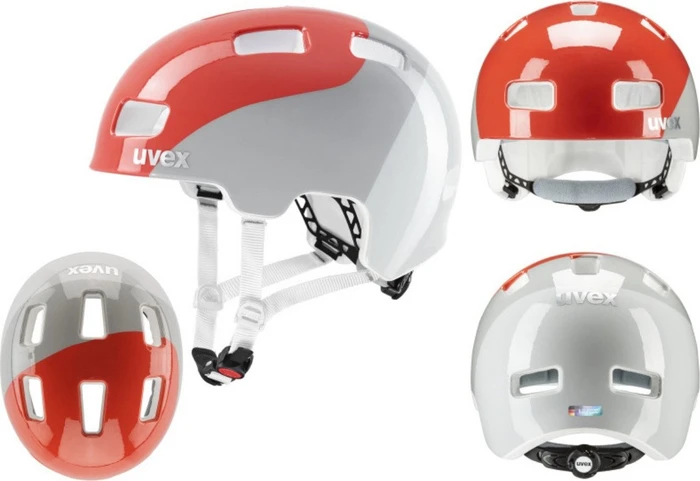 UVEX Hlmt 4 Kinderhelm grapefruit/grey
