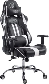 CLP Racing Limit Kunstleder Gamingstuhl, schwarz/weiß
