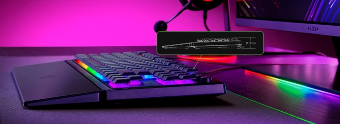 Razer Ornata V3 TKL, 8 RGB Zonen, USB, DE