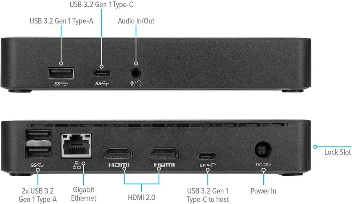 Targus Universelle DV4K Docking Station, USB-C 3.0 [Buchse]