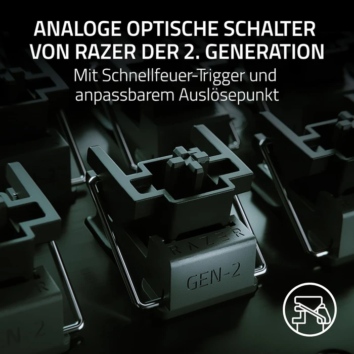 Razer Huntsman V3 Pro Tenkeyless, schwarz, LEDs RGB, Razer Analog Optical Switch Gen-2, USB, FR