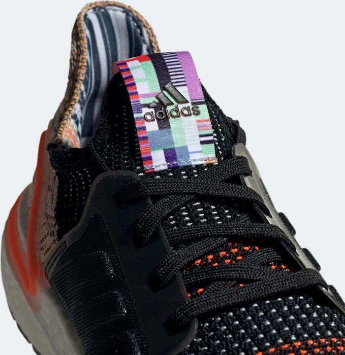 adidas Ultraboost 19 core black/crystal white/solar orange (Damen)