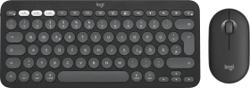 Logitech Pebble 2 Combo for Mac schwarz/grau, Logi Bolt, USB/Bluetooth, DE