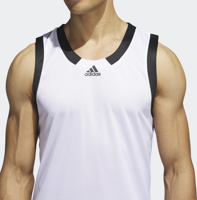 adidas Icon Squad Trikot ärmellos weiß/schwarz (Herren)