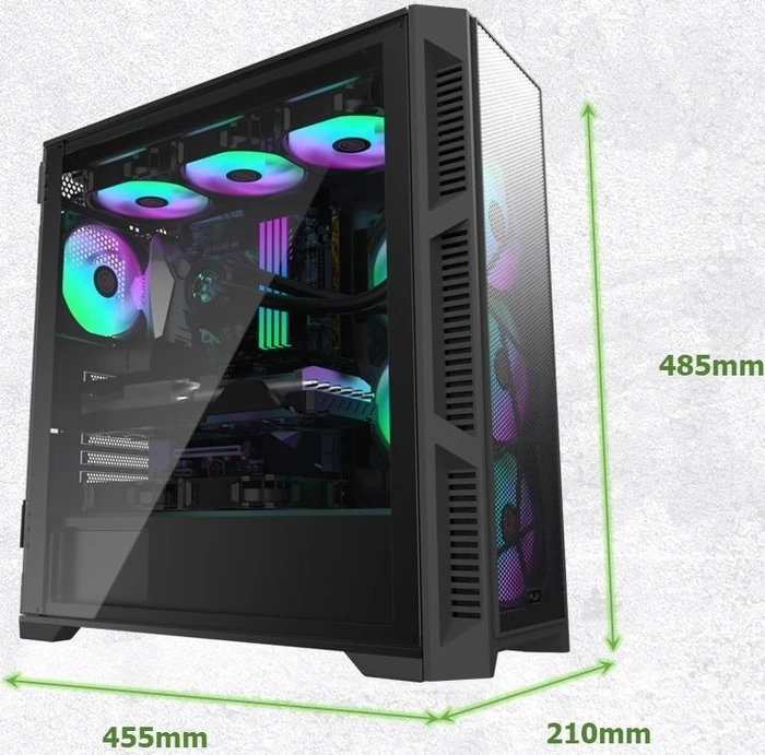 Raijintek Ponos Ultra MS4, Glasfenster