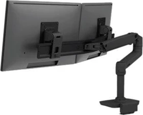 Ergotron LX Dual Direct Monitor Arm, Tischklemme schwarz
