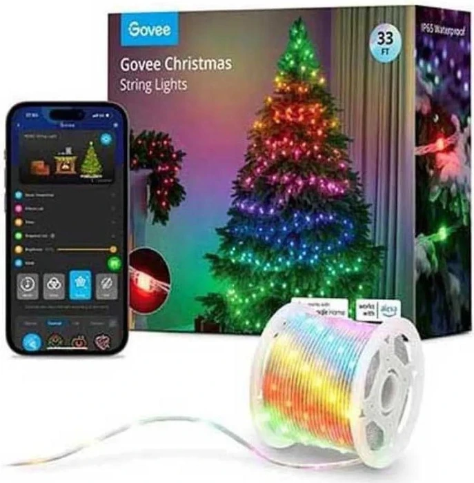 Govee Christmas String Lights Smart Lichterkette 10m LED RGBIC