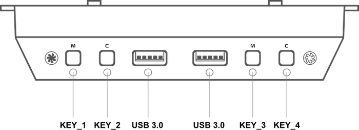 Lian Li LAN216-1 Additional I/O Kit, schwarz