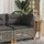 vidaXL Eck-Gartensofa mit Kissen grau/dunkelgrau (365924)