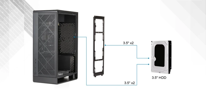 SilverStone Alta G1M Black, schwarz