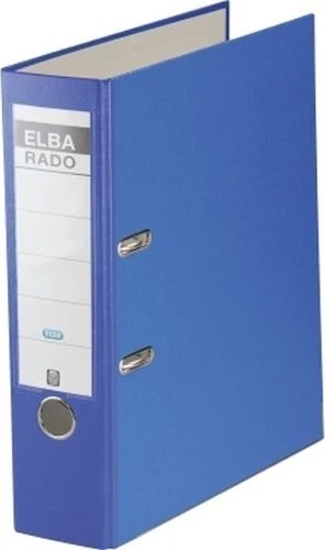 Elba Rado brillant Ordner 2-Ring, 80mm, A4, blau