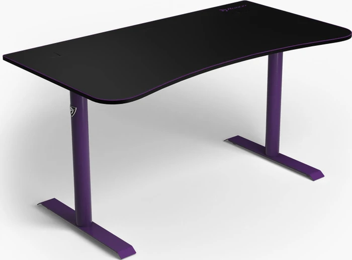 Arozzi Arena Medium Gaming Desk Schreibtisch 140x76cm schwarz/violett