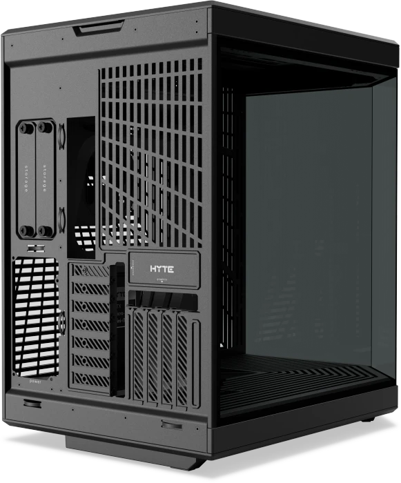 Hyte Y70 Black, schwarz, Glasfenster