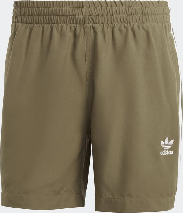 adidas Originals Adicolor 3-Streifen Badeshorts olive strata/white (Herren)