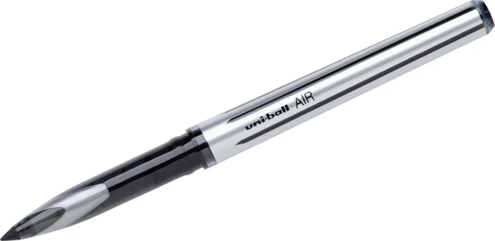 Uni-Ball AIR Medium UBA-188-L Tintenroller (Mine) schwarz/silber, 12er-Pack