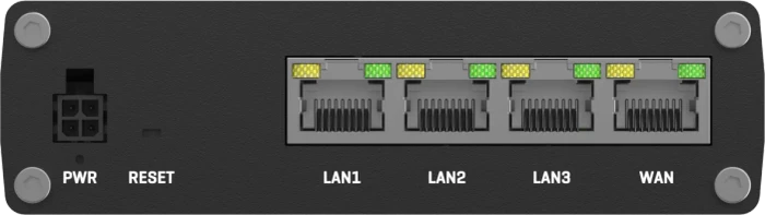 Teltonika RUTM08 Industrial Railmount Gigabit Managed Router, 4x RJ-45, passiv PoE