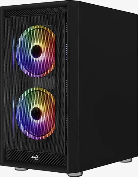 AeroCool Graphite, Lüfter LED RGB, Glasfenster