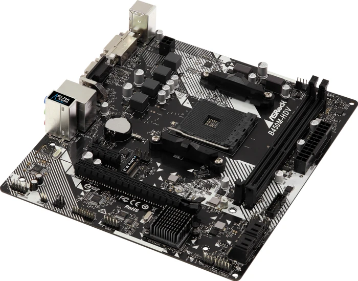 ASRock B450M-HDV R4.0 (AMD AM4)
