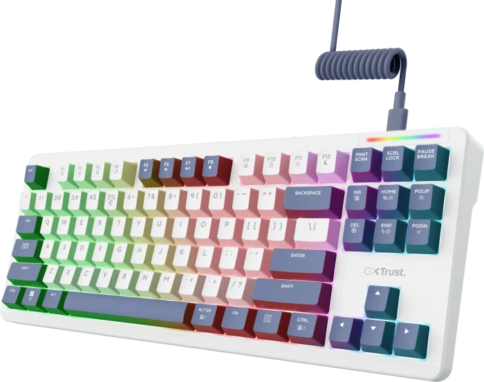 Trust Gaming GXT 872 Xyra TKL, LEDs RGB, hot-swap, LEOBOG Seiya Star Vector, USB, US