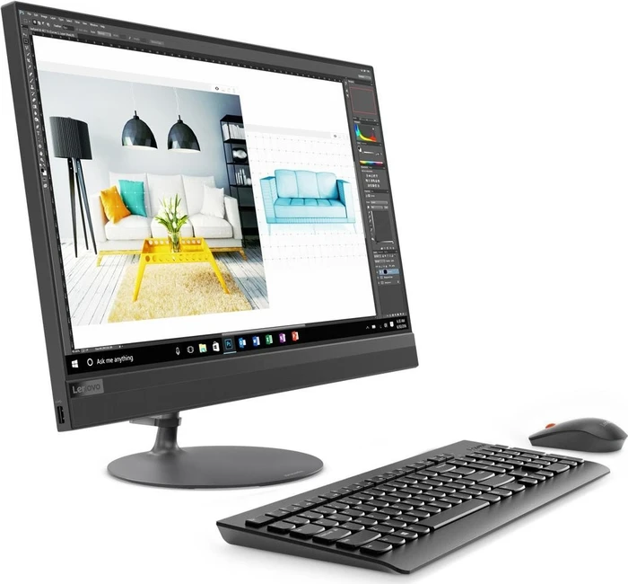 Lenovo IdeaCentre AIO 520-24ARR, Ryzen 5 2400GE, 8GB RAM, 128GB SSD, 1TB HDD, DE
