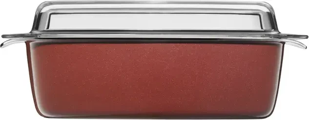 WMF Fusiontec Mineral Bräter mit Glasdeckel 32x21cm 5.3l rose quartz