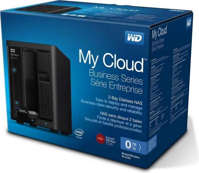 Western Digital My Cloud DL2100, 1GB RAM, 2x RJ-45 1000Base-T, 2x USB-A 3.0