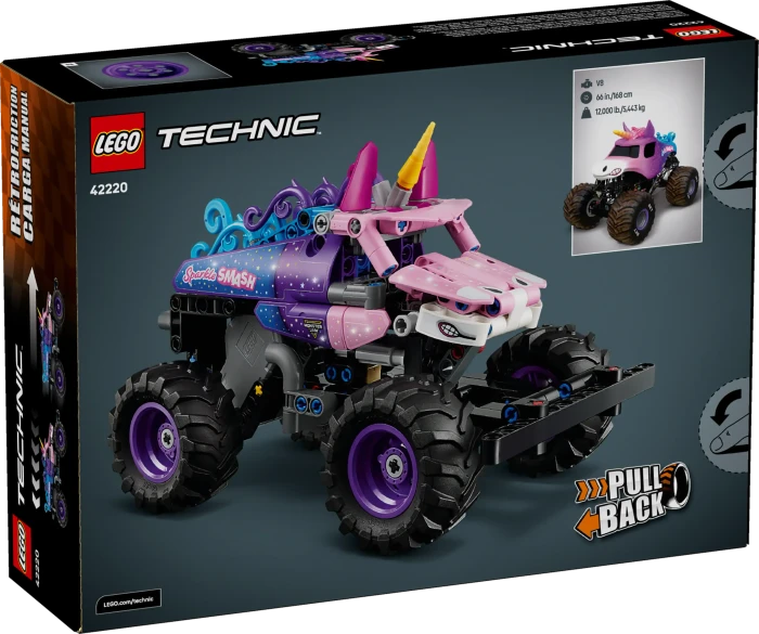 LEGO Technic - Monster Jam Sparkle Smash mit Rückziehmotor