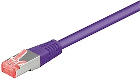 goobay Patchkabel, Cat6, S/FTP, RJ-45/RJ-45, 1m, violett