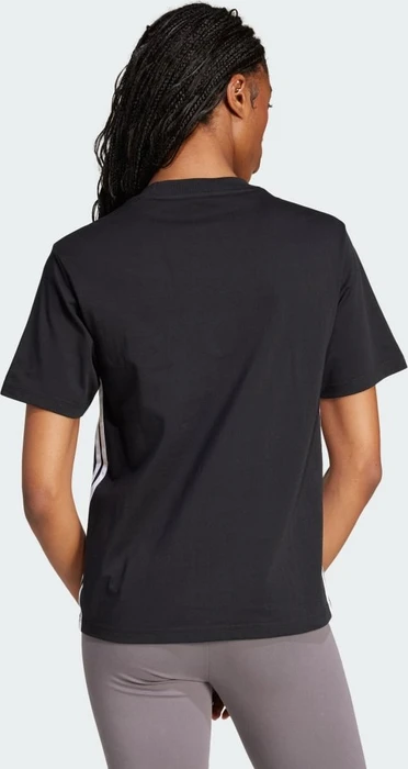 adidas Essentials 3-Streifen Cotton T-Shirt kurzarm schwarz/weiß (Damen)