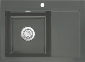 systemceram Mera 70 F Einbau Becken links lava