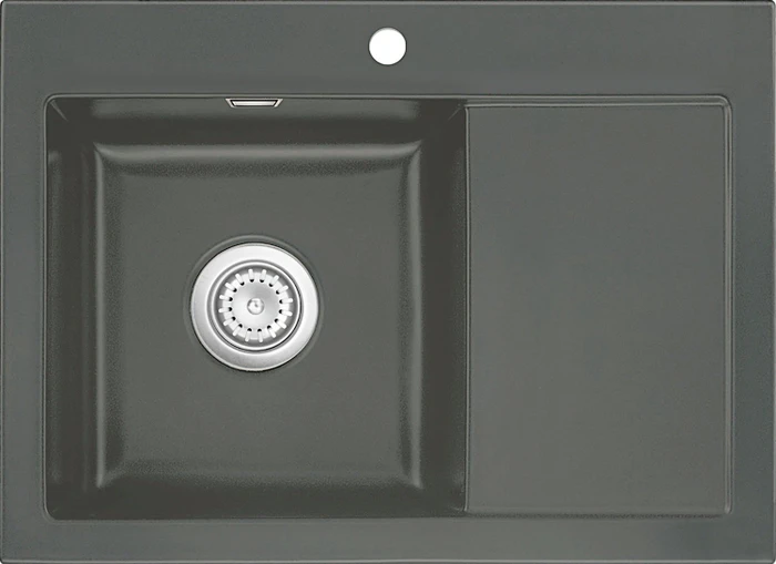 systemceram Mera 70 F Einbau Becken links lava