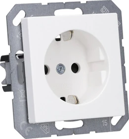 Jung SCHUKO-Steckdose Safety+, schneeweiß matt