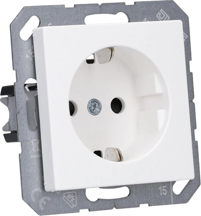 Jung SCHUKO-Steckdose Safety+, schneeweiß matt