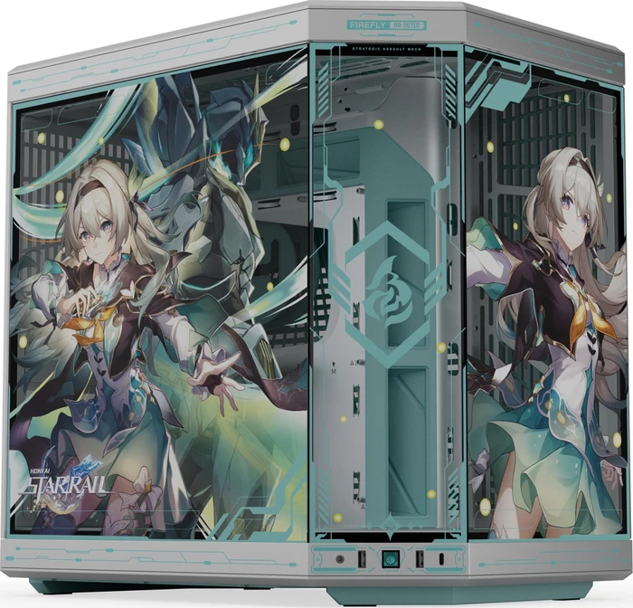 Hyte Y70 Firefly Edition, Glasfenster